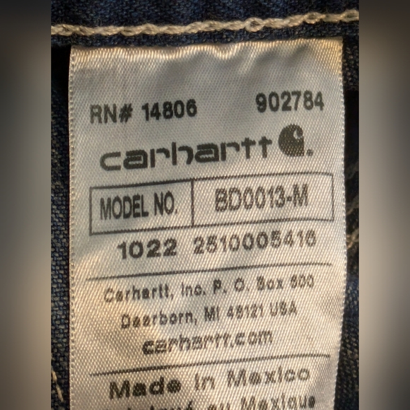 Carhartt  B13 DST  pants Loose Fit Jeans 👖 Size 42 x 32 Man's - Picture 10 of 14